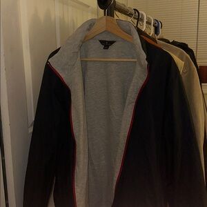 Brooks Brothers Navy and Gray Jacket with Red Trim